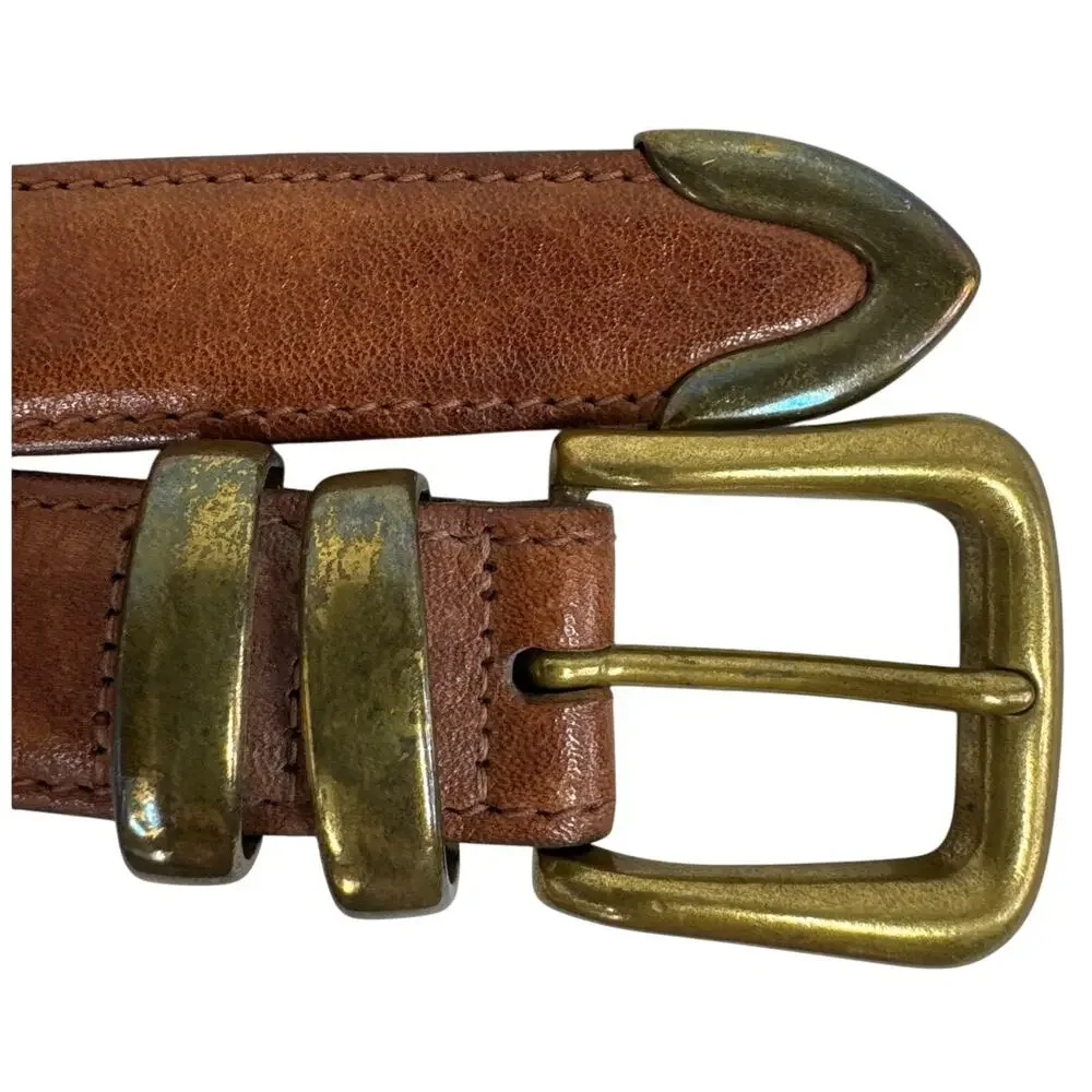 Trafalgar Kildare Brahman Leather Belt, Size 36